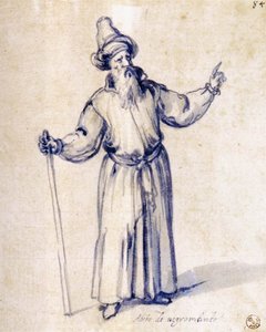 Dessin de costume pour un nécromancien - Giuseppe Arcimboldo